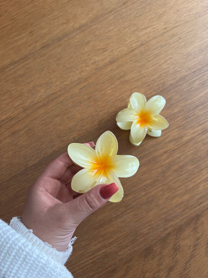 Yellow flower clip